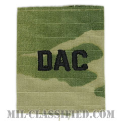 合衆国陸軍省民間・軍属・非戦闘員（Department of The Army Civilians (DAC)）[OCP/ゴアテックスパーカー用スライドオン階級章]画像