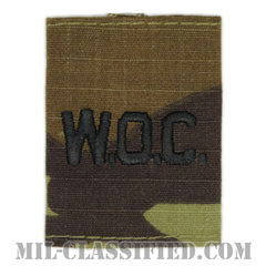 准尉候補生（Warrant Officer Candidate (W.O.C)）[OCP（7C）/ゴアテックスパーカー用スライドオン階級章]の画像
