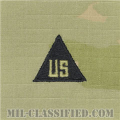 民間/軍属/非戦闘員用徽章（Civilians, Nonconbatant）[OCP（3C）/階級章/キャップ・チェスト用縫い付けパッチ]の画像