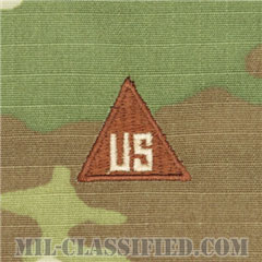 民間/軍属/非戦闘員用徽章（Civilians, Nonconbatant）[OCP（7C）/空軍階級章/キャップ・チェスト用/縫い付けパッチ]の画像