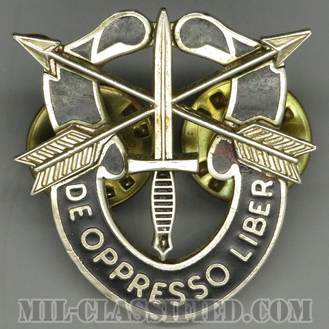 ★アメリカ軍＊ＳＦ/グリーンベレー＊ＤＩ/クレストバッジ（実物） ☆アメリカ軍＊SF/グリーンベレー＊DI/クレストバッジ/徽章