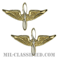 航空科章（Army Aviation）[カラー/兵科章（将校用）/バッジ/ペア（2個1組）]の画像