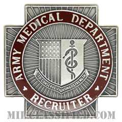 医療部隊募兵章（Medical Department Recruiter Identification Badge）[カラー/バッジ]画像