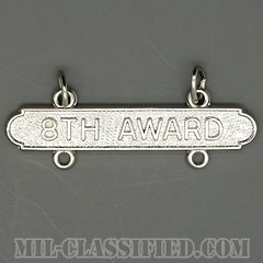 ライフル射撃技術章用バー (エキスパート再認定8回)（Rifle Expert, Requalification Bar, 8th Award）[カラー/鏡面仕上げ/バッジ]の画像