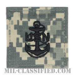 上等兵曹（Chief Petty Officer）[UCP（ACU）/海軍階級章/ベルクロ付パッチ]の画像