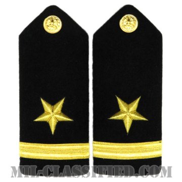 少尉（Ensign, Line Officer (ENS)）[ショルダーボード階級章（男性用）/ペア（2枚1組）]画像
