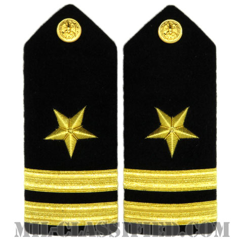 大尉（Lieutenant, Line Officer (LT)）[ショルダーボード階級章（男性用）/ペア（2枚1組）]画像