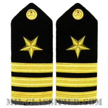 中佐（Commander, Line Officer (CDR)）[ショルダーボード階級章（男性用）/ペア（2枚1組）]画像