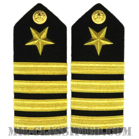 大佐（Captain, Line Officer (CAPT)）[ショルダーボード階級章（男性用）/ペア（2枚1組）]画像