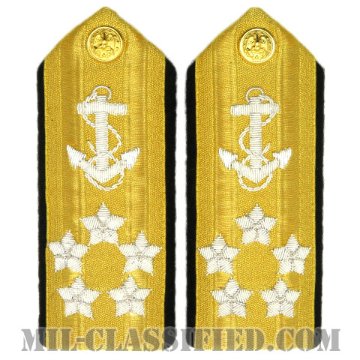 元帥（Fleet Admiral (FADM)）[ショルダーボード階級章（男性用）/ペア（2枚1組）]画像