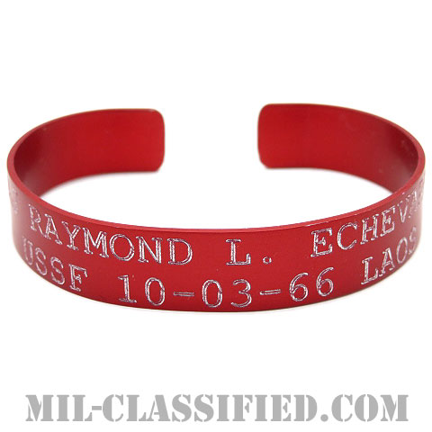 ベトナム戦争POW/MIAブレスレット（特殊部隊）（USSF / US Special Forces）[レッド/ブレスレット]の画像
