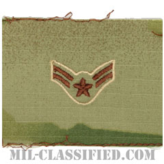 一等空兵（Airman First Class）[OCP/空軍階級章/キャップ用/縫い付けパッチ]画像