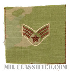 上等空兵（Senior Airman）[OCP/空軍階級章/キャップ用/縫い付けパッチ]画像