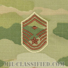 先任上級曹長（First Sergeant (E-8)）[OCP/空軍階級章/キャップ用/縫い付けパッチ]画像