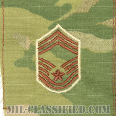 最上級曹長（Chief Master Sergeant）[OCP/空軍階級章/キャップ用/縫い付けパッチ]画像