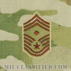 先任最上級曹長（First Sergeant (E-9)）[OCP/空軍階級章/キャップ用/縫い付けパッチ]画像