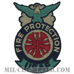 防火章（Fire Protection Badge, Fire Chiefs and Base Fire Marshal）[ABU/パッチ]画像