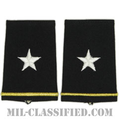 准将（Brigadier General (BG)）[ブラック/ショルダー階級章/ショートサイズ肩章/ペア（2枚1組）]画像