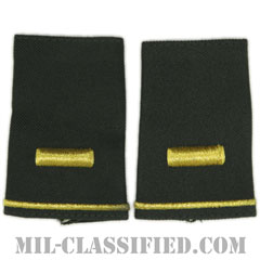 少尉（Second Lieutenant (2LT)）[グリーン/ショルダー階級章/ショートサイズ肩章/ペア（2枚1組）]画像
