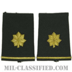 少佐（Major (MAJ)）[グリーン/ショルダー階級章/ショートサイズ肩章/ペア（2枚1組）]画像