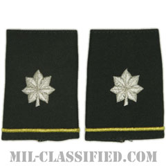 中佐（Lieutenant Colonel (LTC)）[グリーン/ショルダー階級章/ショートサイズ肩章/ペア（2枚1組）]画像