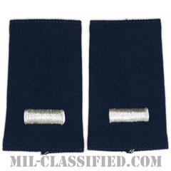 中尉（First Lieutenant (1LT)）[空軍ブルー/ショルダー階級章/ショートサイズ肩章/ペア（2枚1組）]画像