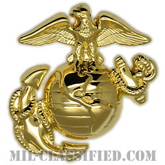アメリカ海兵隊制帽用帽章 (下士官用)（Marine Corps Service Cap Device, Enlisted）[カラー/鏡面仕上げ/バッジ]画像