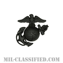 アメリカ海兵隊ギャリソンキャップ用帽章 (将校用)（Marine Corps Garrison Cap Device, Officer）[サブデュード（ブラックメタル）/バッジ]画像