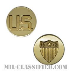 総務科章（Adjutant General's Corps）[カラー/兵科章U.S.章セット（下士官用）/バッジ/ペア（2個1組）]の画像
