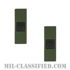 准尉 (WO1)（Warrant Officer）[サブデュード（ブラックメタル）/階級章/バッジ/ペア（2個1組）]の画像