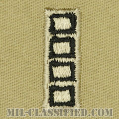 准尉 (MW4/CW5)（Master Warrant Officer/Chief Warrant Officer 5）[デザート/階級章（1988-2004）/パッチ/ペア（2枚1組）]の画像