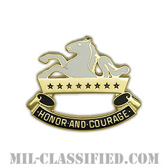 第8騎兵連隊（8th Cavalry Regiment）[カラー/クレスト（Crest・DUI・DI）バッジ]画像