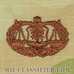 法務章（Judge Advocate Badge）[OCP/ブラウン刺繍/パッチ]の画像