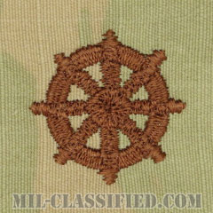 仏教従軍牧師章（Chaplain Badge, Buddhist）[OCP/ブラウン刺繍/パッチ]画像