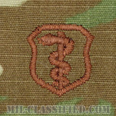 医療章 (ベーシック)（Medical Corps Badge, Basic）[OCP/ブラウン刺繍/パッチ]画像