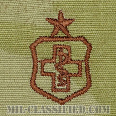 医療章 (下士官用シニア)（Enlisted Medical Badge, Senior）[OCP/ブラウン刺繍/パッチ]画像
