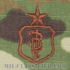 歯科章 (シニア)（Dental Corps Badge, Senior）[OCP/ブラウン刺繍/パッチ]画像