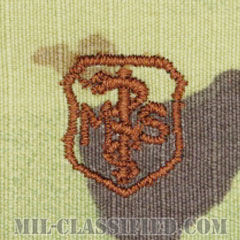 衛生業務章 (ベーシック)（Medical Service Corps Badge, Basic）[OCP/ブラウン刺繍/パッチ]画像