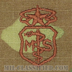 衛生業務章 (チーフ)（Medical Service Corps Badge, Chief）[OCP/ブラウン刺繍/パッチ]画像