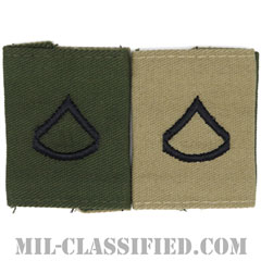 上等兵（Private First Class (PFC)）[リバーシブル（サブデュード・デザート）/ゴアテックスパーカー用スライドオン階級章]の画像