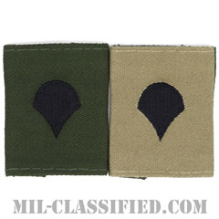 特技兵（Specialist (SPC)）[リバーシブル（サブデュード・デザート）/ゴアテックスパーカー用スライドオン階級章]の画像