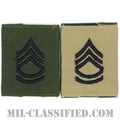 一等軍曹（Sergeant First Class (SFC)）[リバーシブル（サブデュード・デザート）/ゴアテックスパーカー用スライドオン階級章]の画像