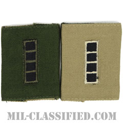 准尉 (CW4)（Chief Warrant Officer 4 (CW4)）[リバーシブル（サブデュード・デザート）/ゴアテックスパーカー用スライドオン階級章]の画像