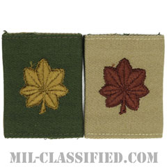 少佐（Major (MAJ)）[リバーシブル（サブデュード・デザート）/ゴアテックスパーカー用スライドオン階級章]の画像