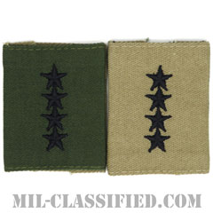 大将（General (GEN)）[リバーシブル（サブデュード・デザート）/ゴアテックスパーカー用スライドオン階級章]の画像