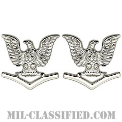 三等兵曹（Petty Officer Third Class）[カラー/コート用レギュラーサイズ/階級章/バッジ/ペア（2個1組）]の画像