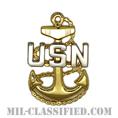 アメリカ海軍制帽用帽章 (上等兵曹)（Navy Service Cap Device, Chief Petty Officer）[カラー/階級章/バッジ]画像