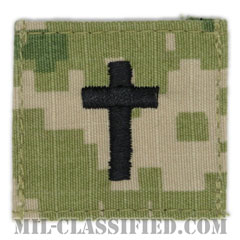 キリスト教従軍牧師章（Chaplain Badge, Christian）[NWU Type3（AOR2）/パッチ]の画像
