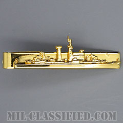 駆逐艦章付タイクリップ（Officer Destroyer Insignia, Tie Clasp/Tie Clip）[海軍ネクタイピン/将校用ゴールド]の画像