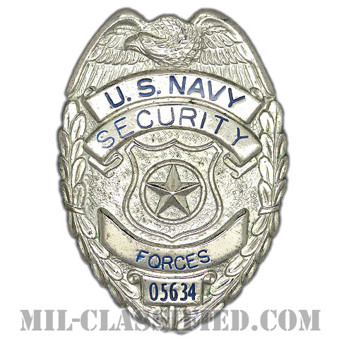 アメリカ海軍憲兵章（シルバー）（U.S. NAVY Security Forces, Master At Arms）[バッジ/中古1点物]の画像
